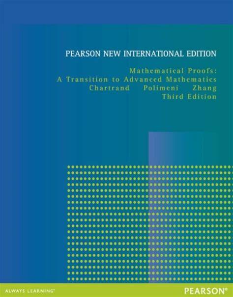 mathematical proofs pearson new international edi