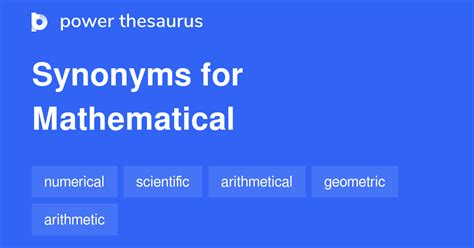 Mathematical Synonyms 227 Words And Phrases For Mathematical Math Synonym - Math Synonym