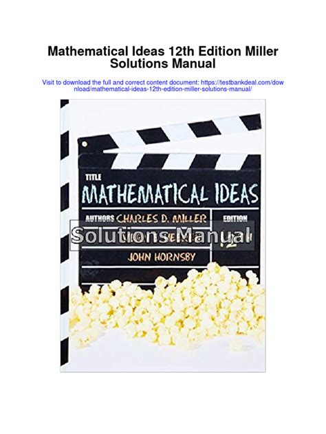 Download Mathematical Ideas 12Th Edition Download 