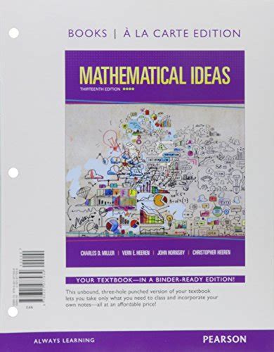 Read Mathematical Ideas A La Carte Plus 11Th Edition 