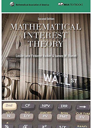 Full Download Mathematical Interest Theory 1St First Edition 