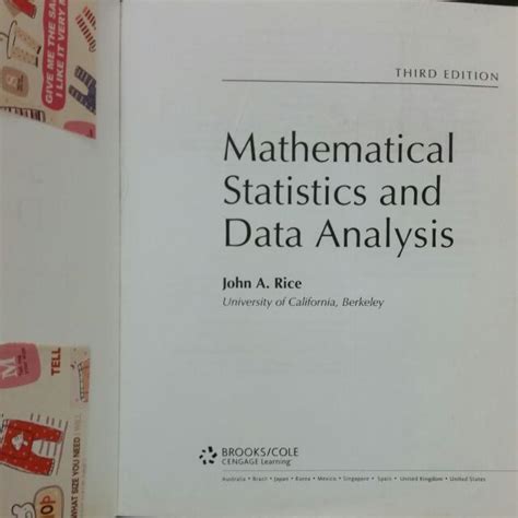Download Mathematical Statistics And Data Analysis 3Rd Edition By John Rice 