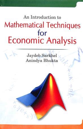 Full Download Mathematical Techniques For Economic Analysis Joydeb Sarkhel 