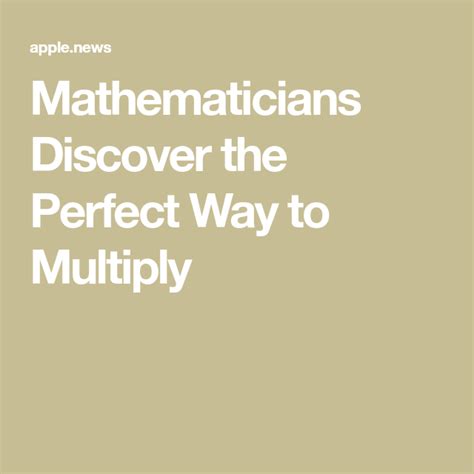 Mathematicians Discover The Perfect Way To Multiply Grade School Multiplication Algorithm - Grade School Multiplication Algorithm