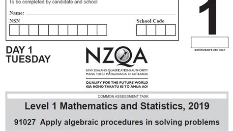 Mathematics And Statistics Nzqa 4  In Math - 4! In Math