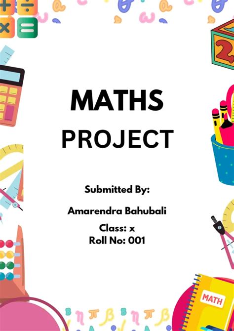 Mathematics Assignment Front Page