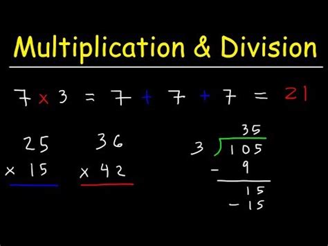 Mathematics Basic Multiplication Amp Long Division Youtube Long Multiplication And Division - Long Multiplication And Division