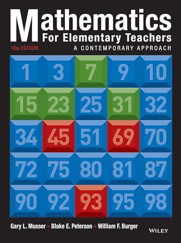 Mathematics For Elementary Teachers A Conceptual Approach