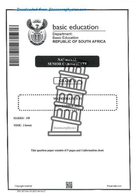 mathematics paper 1 november 2012 memorandum