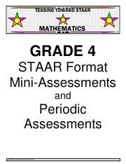 mathematics teksing toward staar