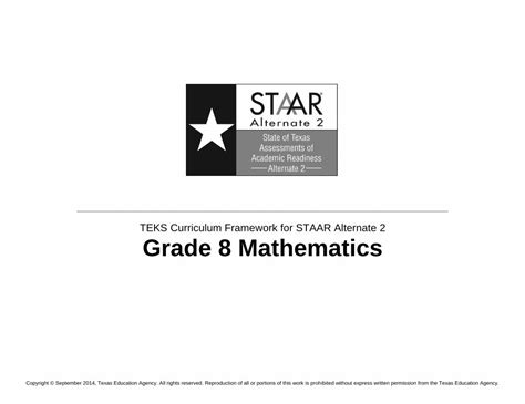 Mathematics Texas Education Agency Teks 8th Grade Math - Teks 8th Grade Math