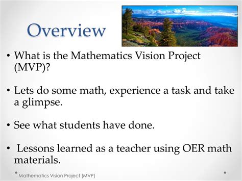 Mathematics Vision Project