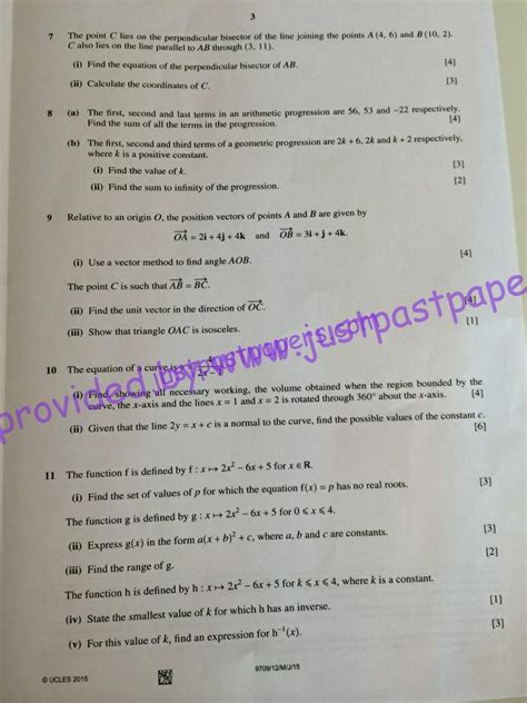 Read Mathematics 9709 Question Paper 12 June 2013 