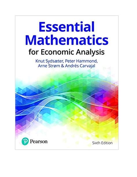 Download Mathematics For Economic Analysis Solution Manual 