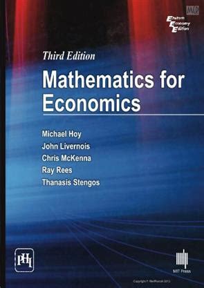 Full Download Mathematics For Economics Hoy 3Rd Edition 