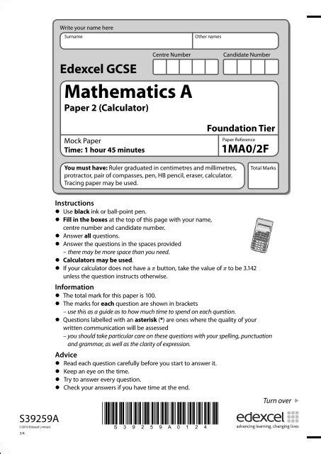 Read Online Mathematics Foundation Paper 2 4Th March 2013 