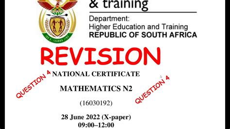 Read Online Mathematics N2 Question Papers 