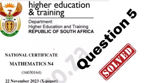 Full Download Mathematics N4 Question Papers With Memorandum 