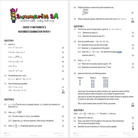 Download Mathematics November Paper1 