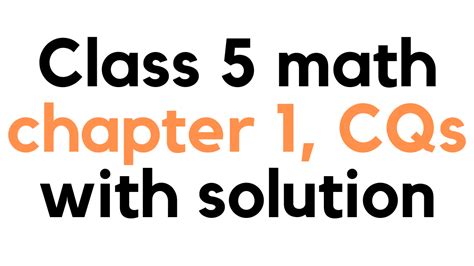 Read Online Mathematics Solution Of Class 5 Bd 