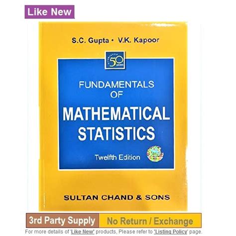 Download Mathematics Statistics Gupta And Kapoor Eleventh Edition 
