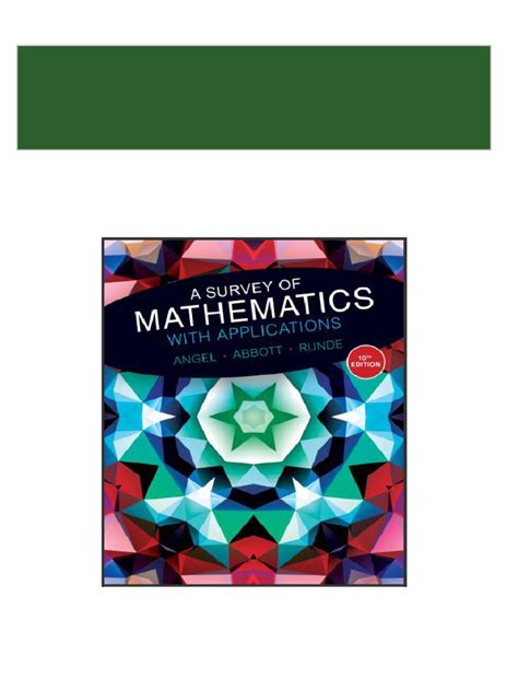 Download Mathematics With Applications 10Th Edition 