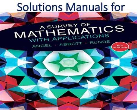Download Mathematics With Applications 10Th Edition Solutions 