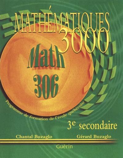 Mathematique 3000 Secondaire 3