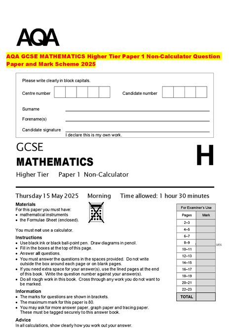 mathletics test paper a non calycator anwsers