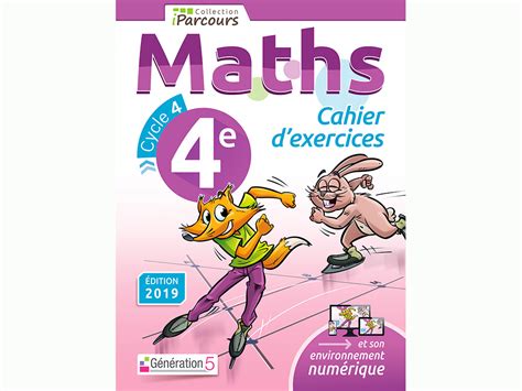 maths 4e cahier d exercices programme 2007