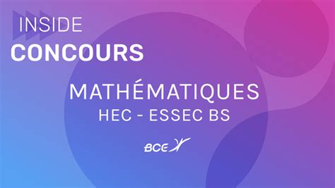 Maths En Ece Hec Essec Escp Eap Em Lyon Edhec Ecr