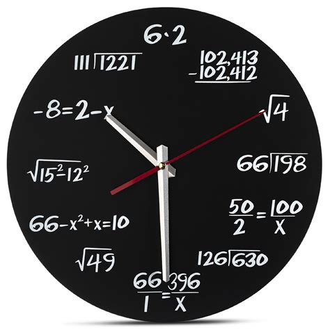 Maths Formula Clock 8211 Homeindec Clock For Math - Clock For Math