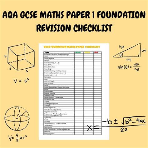 Maths Foundation Paper