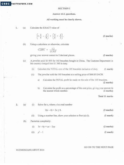 maths jan c12 2014 past paper