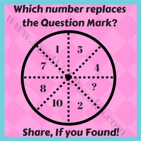 Maths Logic Circle Puzzle Questions And Answers For Logic Math Puzzles - Logic Math Puzzles