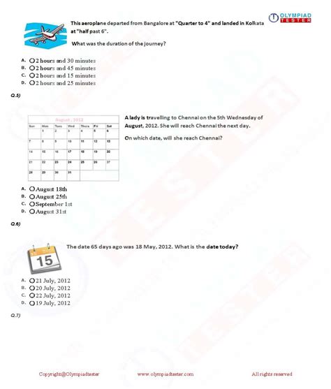 Maths Olympiad For Class 2