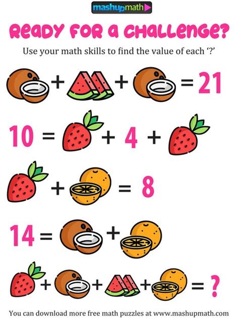 Maths Picture Puzzle Challenge For High School Students Math Puzzles High School - Math Puzzles High School