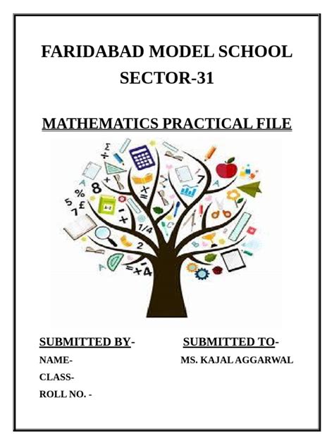 Maths Practical File