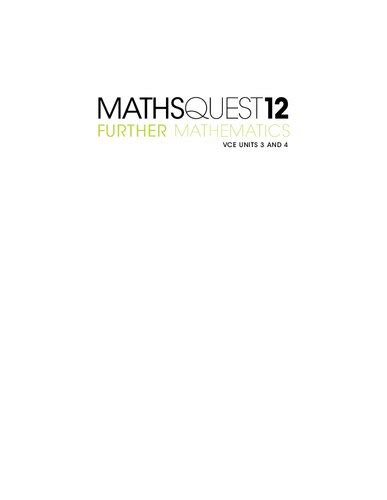 Maths Quest 12 Further Mathematics