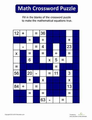 Maths Subject 8211 Crosswords Clues Elementary Math Subject Crossword - Elementary Math Subject Crossword
