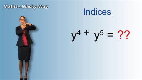 Maths The Wacky Way Indices Youtube Math The Wacky Way - Math The Wacky Way