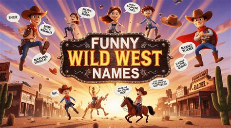 Maths Wild West Names