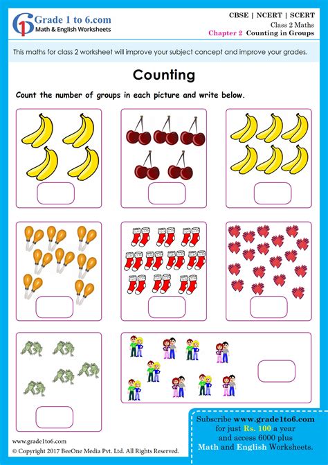 maths worksheets for class 2
