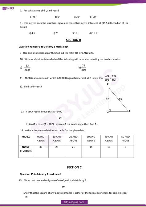 Full Download Maths Grade 10 Revision Paper For Final 