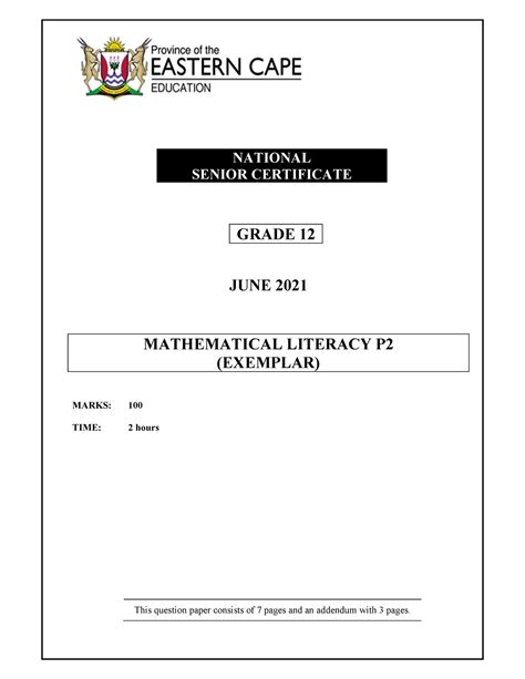 Download Maths Lit Paper 2 