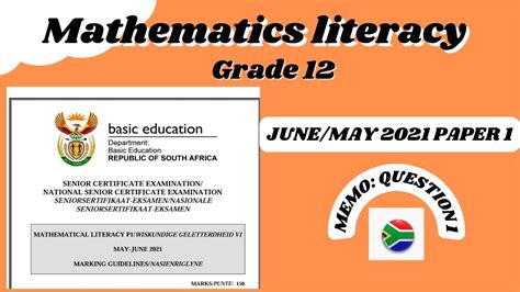 Read Online Maths Literacy Grade 12 Exam Papers 