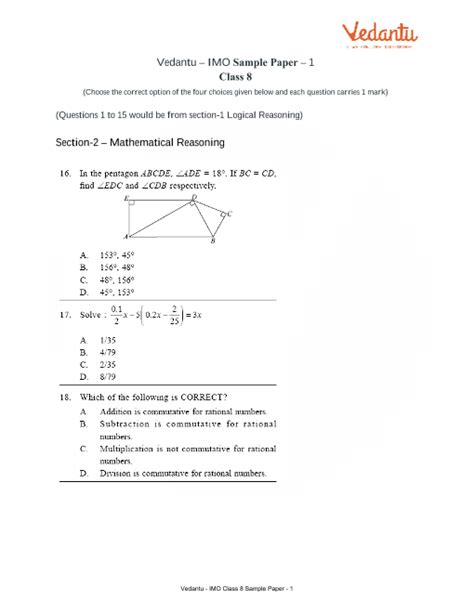 Read Online Maths Olympiad Grade 8 Past Papers 
