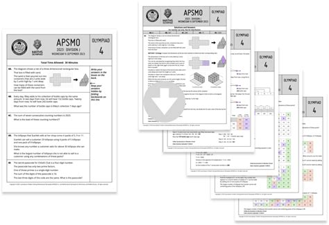 Download Maths Olympiad Junior Aus Practise Paper 