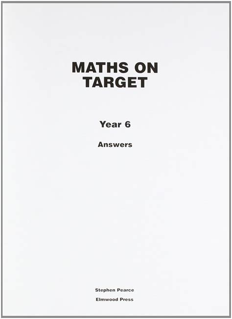 Full Download Maths On Target Year 6 Answer 