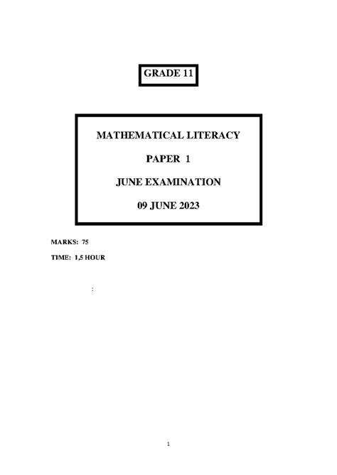 Read Online Maths Paper1 Grade11 June Caps 